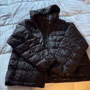 Women's Brown Atheleta Puffer Jacket